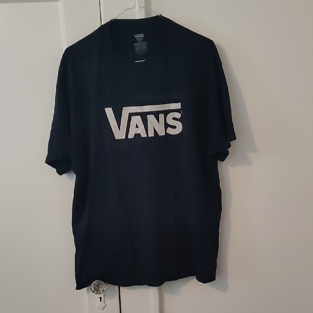 Vans Men's Dark Blue Logo T-Shirt